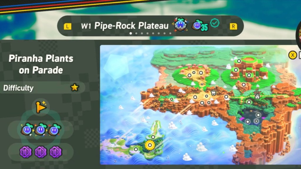 Super Mario Wonder Green Checkmark missing course level