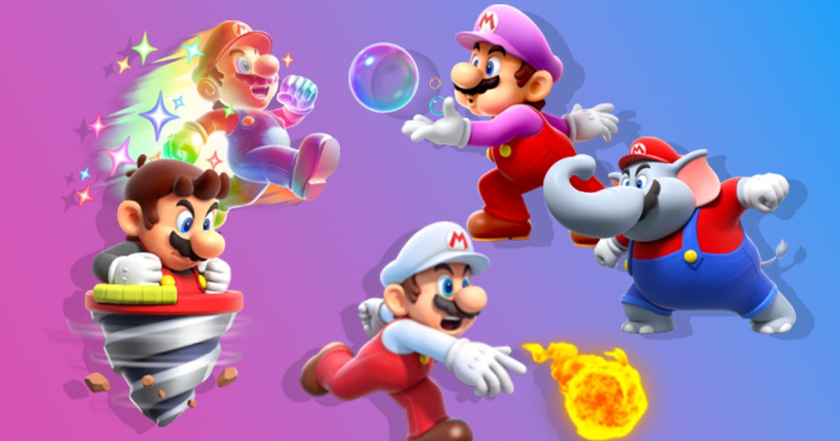 Super Mario Wonder' reveals power ups and 'Mario'-themed Switch