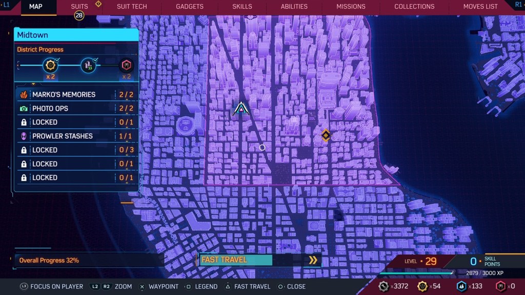 Marvel's Spider-Man 2 Fast Travel Unlock How District Teleport Map