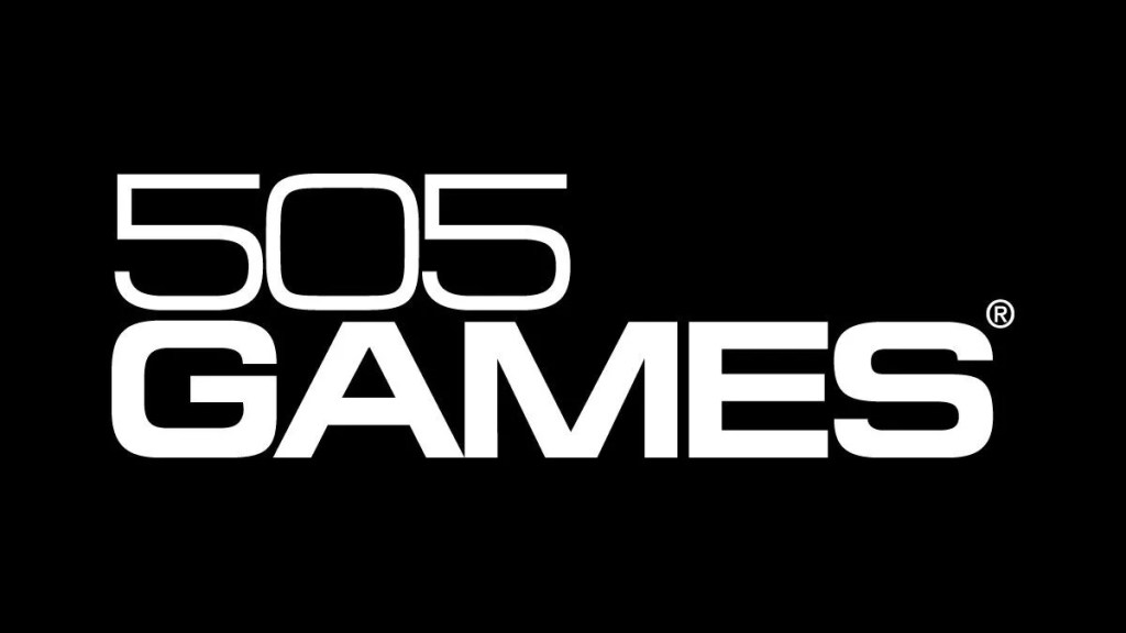 Le logo des 505 Games sur fond noir.