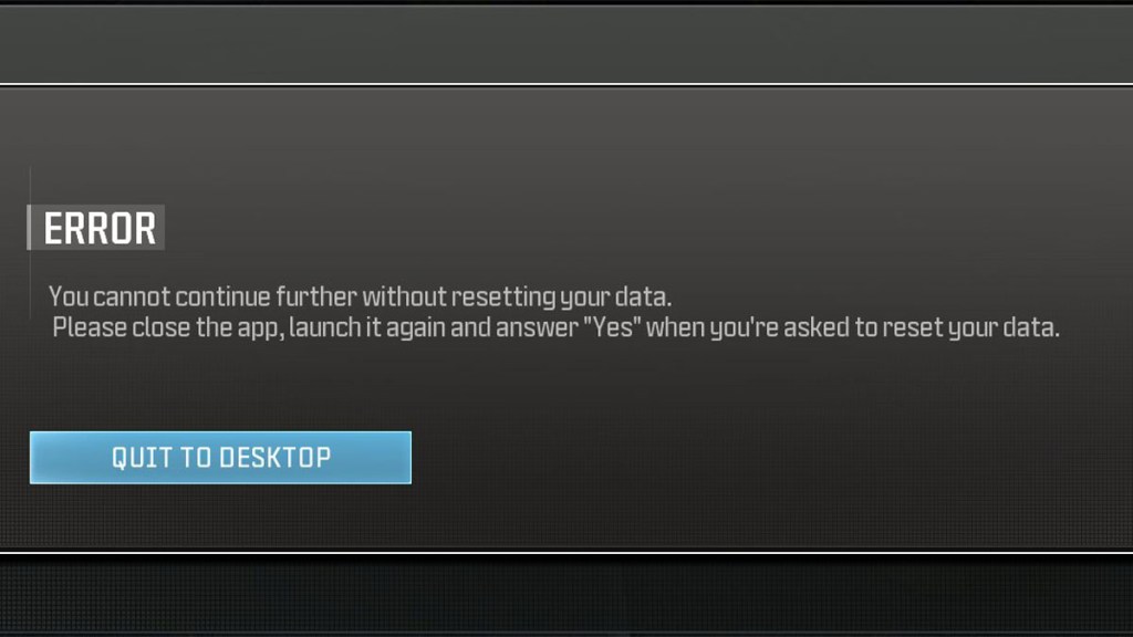 MW3 Warzone MW3 Warzone You Cannot Continue Further Without Resetting Your Data Error Fix