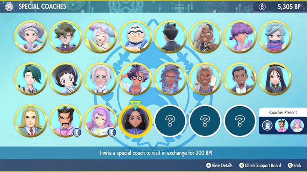 Pokemon Scarlet and Violet Indigo Disk Special Coach Rewards Pokemon and Items