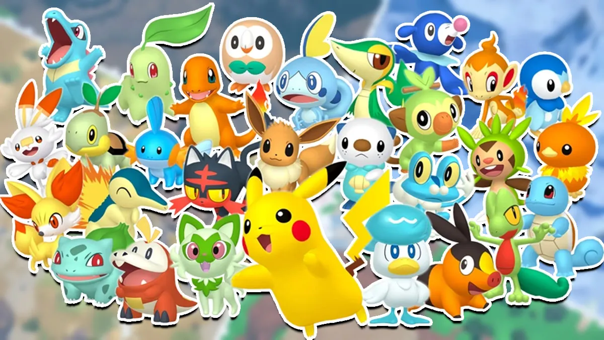 Every starter Pokemon is in the Scarlet and Violet DLC