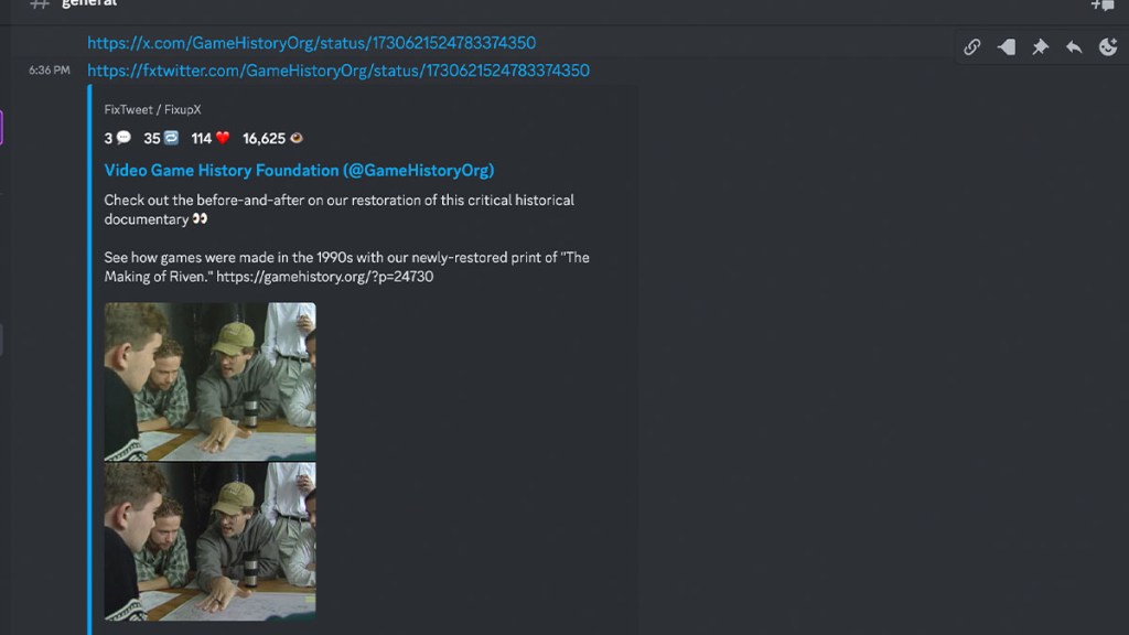 Twitter Discord Embed working