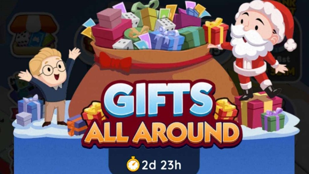 Monopoly Go Gifts All Around Milestones Rewards List Christmas December 2023