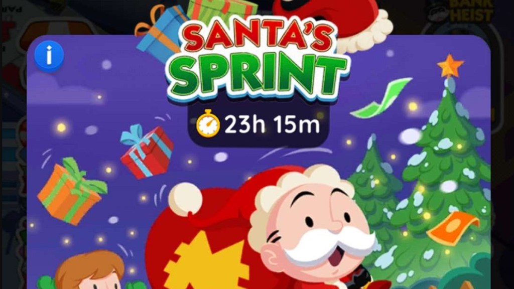 Monopoly Go Santa's Sprint Tournament Rewards List Milestones Gifts December 19 20 2023