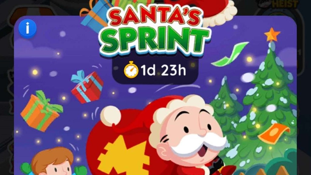 Monopoly Go Santa's Sprint Tournament Rewards List Milestones Gifts December 24 2023