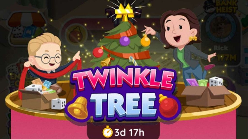 Monopoly Go Twinkle Tree Milestones Rewards List December 20 21 22 23 24 2023 Holiday Tree Token
