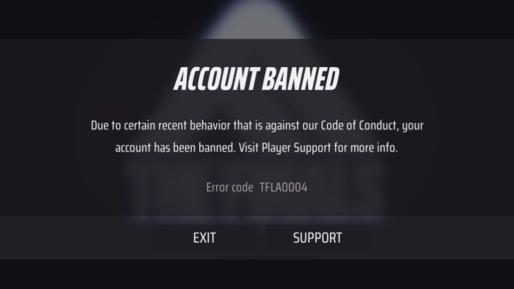 The Finals Account Banned Error Code TFLA0004 Fix Solution Ban