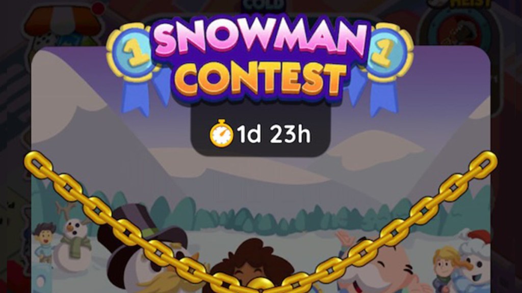 Monopoly Go Snowman Contest Tournament Milestones and Rewards January 16-18 2024