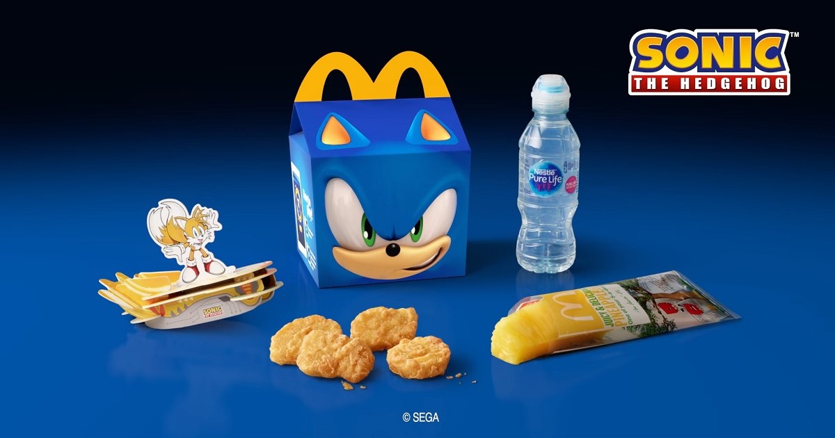 Sonic the Hedgehog a McDonald’s Happy Meal in the UK