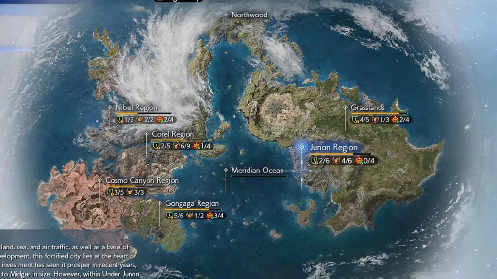 Final Fantasy 7 Rebirth World Map Size