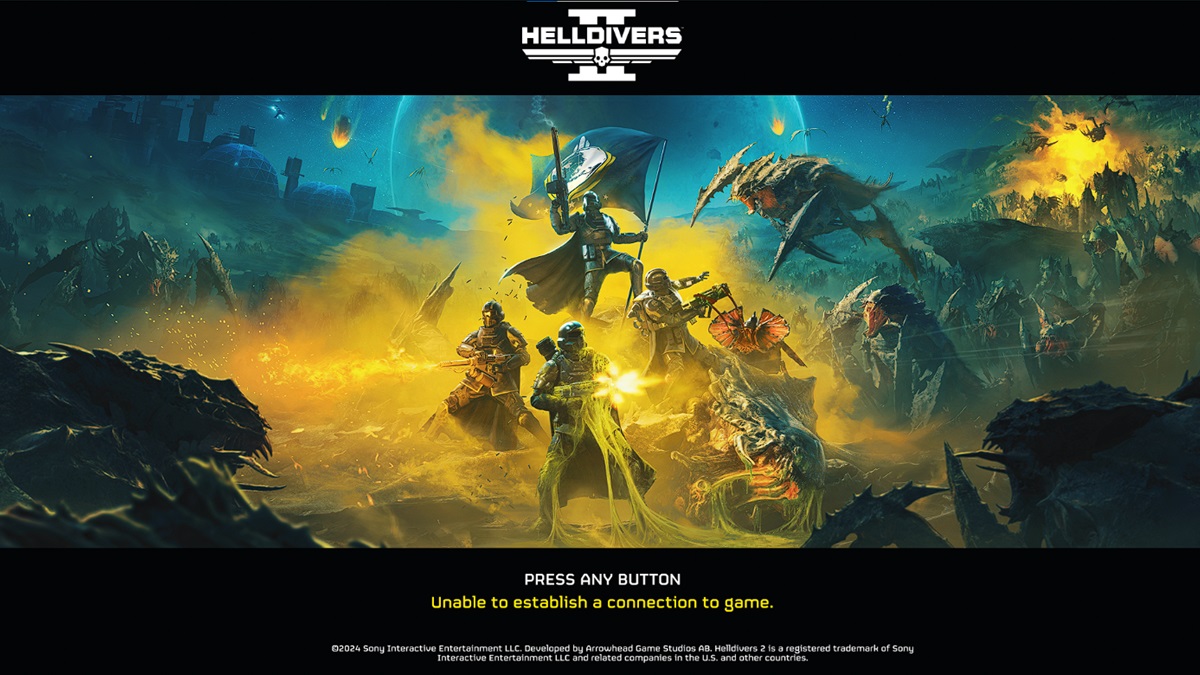 Helldivers 2 Unable to Establish Connection Error: How to Fix Login Bug on  PC, PS5 - GameRevolution