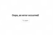 ChatGPT Oops an error occurred message