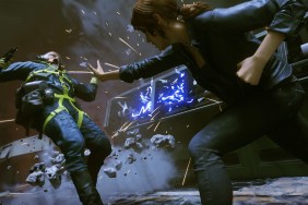 Control: Jesse Faden knocks back an enemy with her arm.