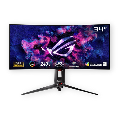 ASUS ROG Swift 34-inch OLED Ultrawide 800R Curved Gaming Monitor Best OLED Gaming Monitor by ASUS