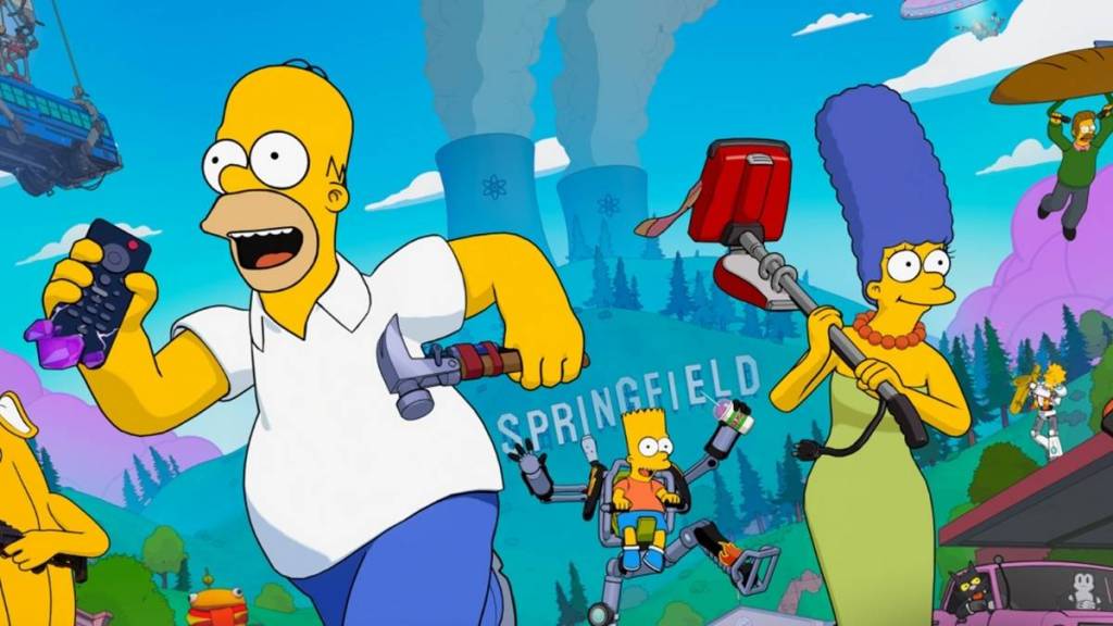Homer Simpson Group Crashes LA Donut Shop Amid Fortnite Collab