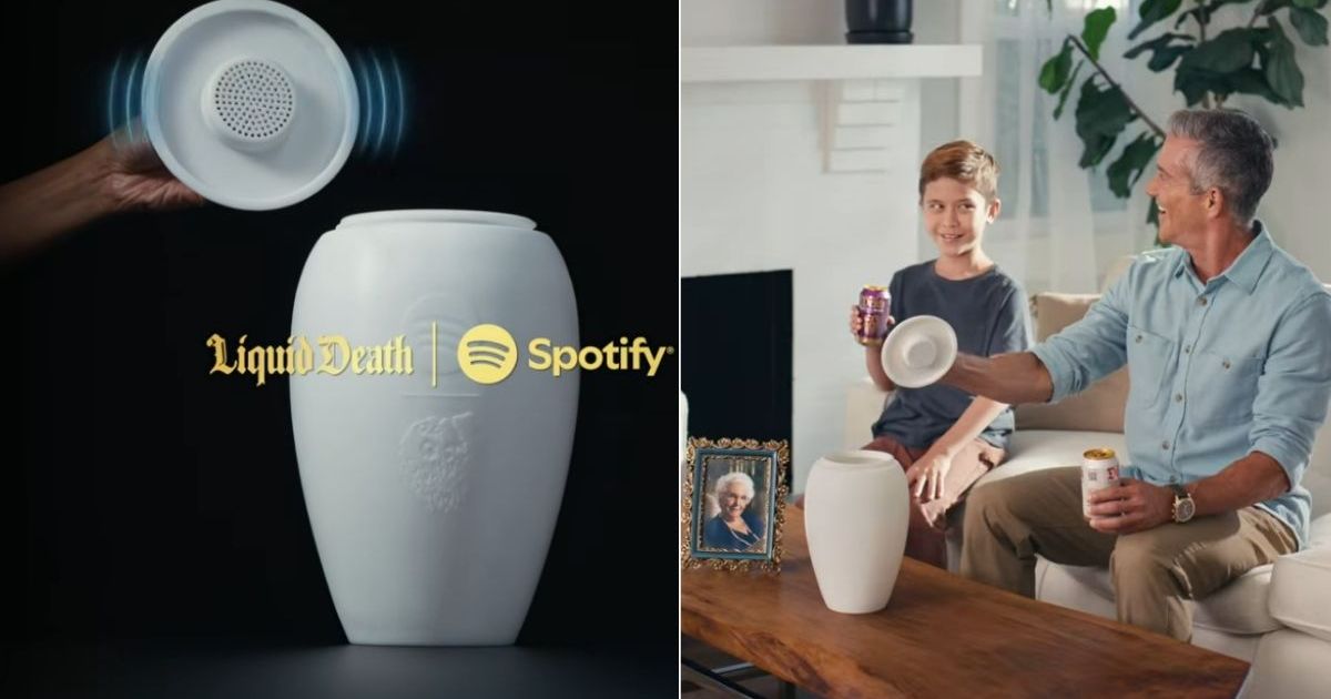 No, the Spotify x Liquid Death Urn Isn’t an Early April Fool’s Prank