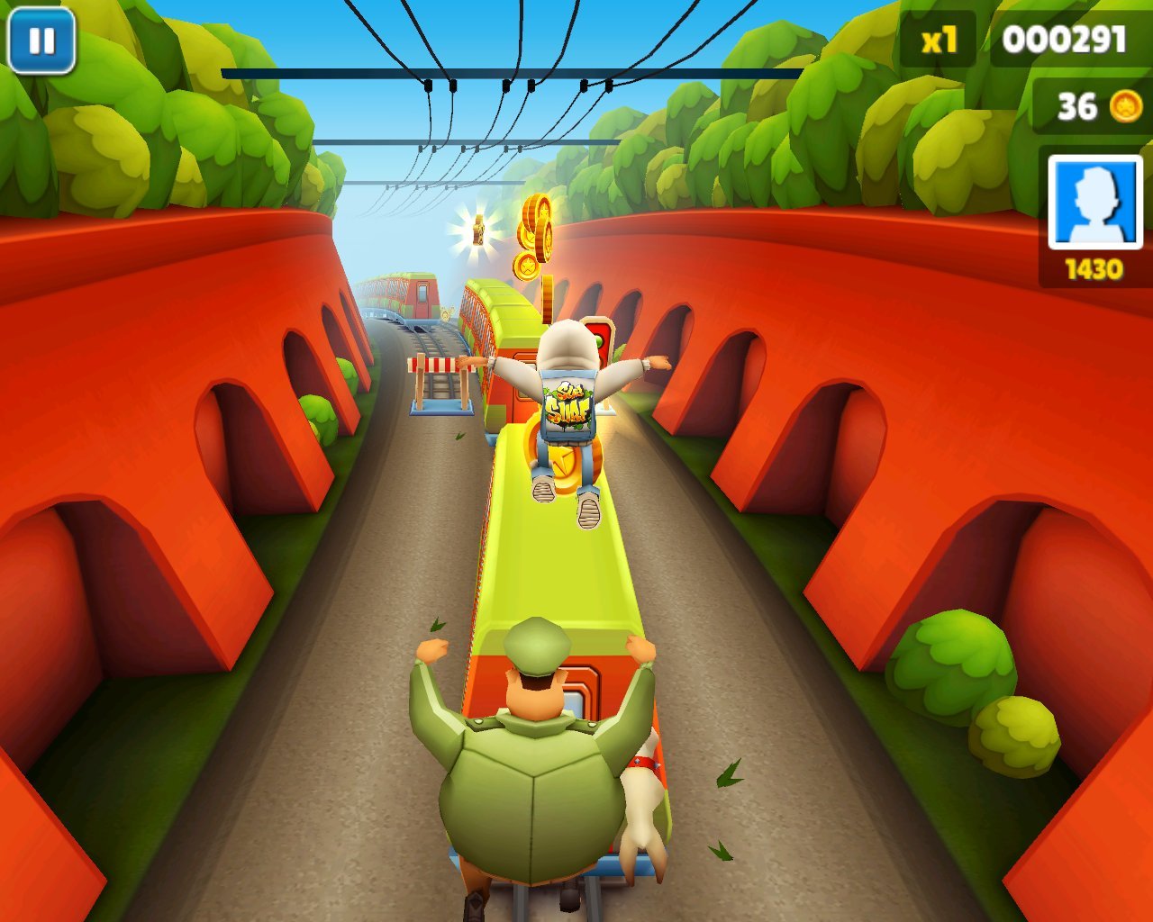 Subway Surfers] Pick Up 5 Jetpacks 