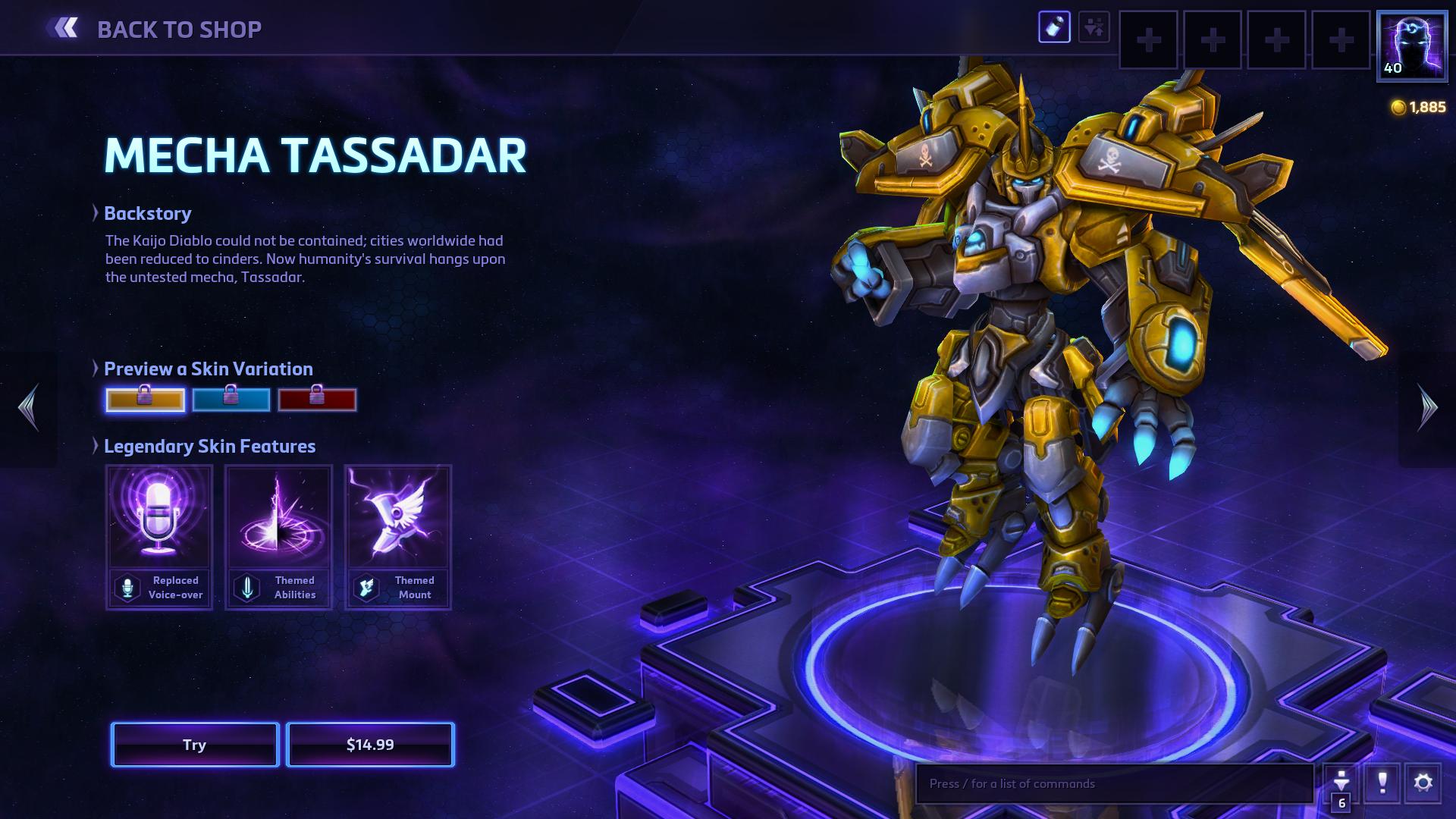 Best:  Mecha Tassadar