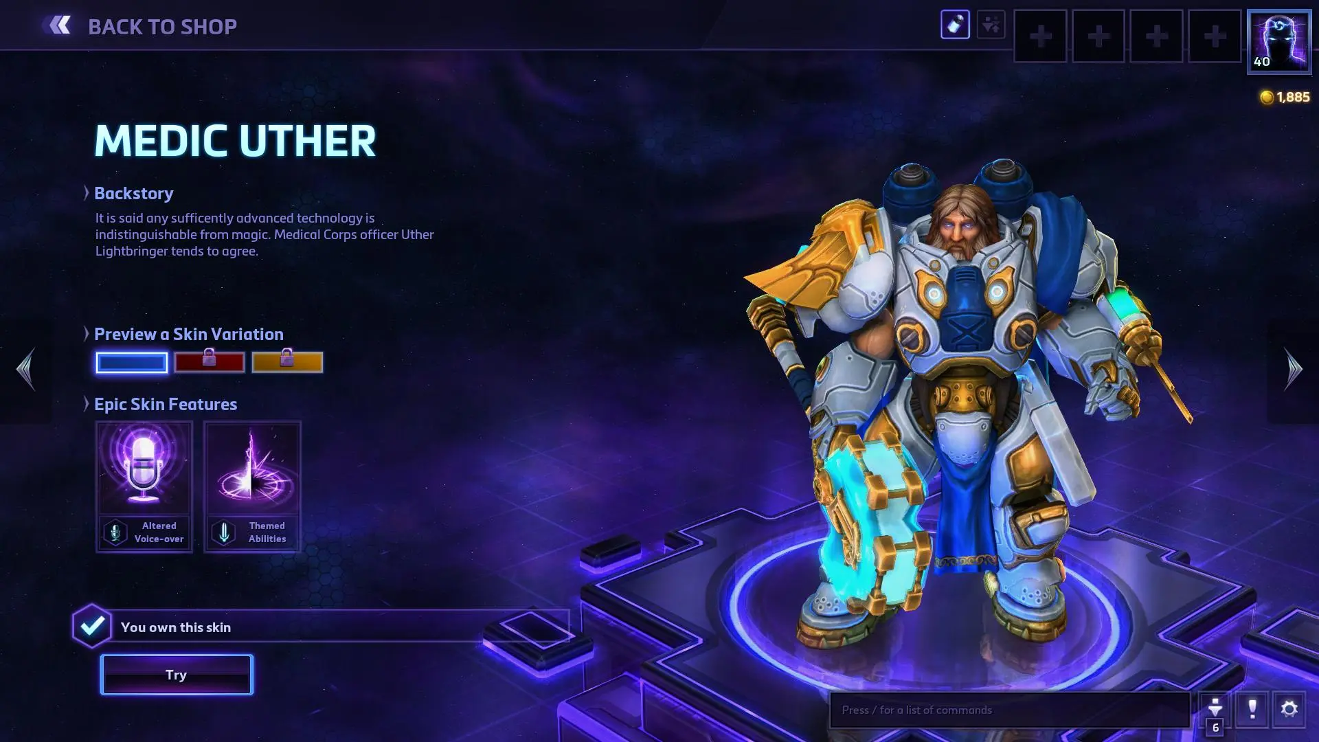 Best: Medic Uther