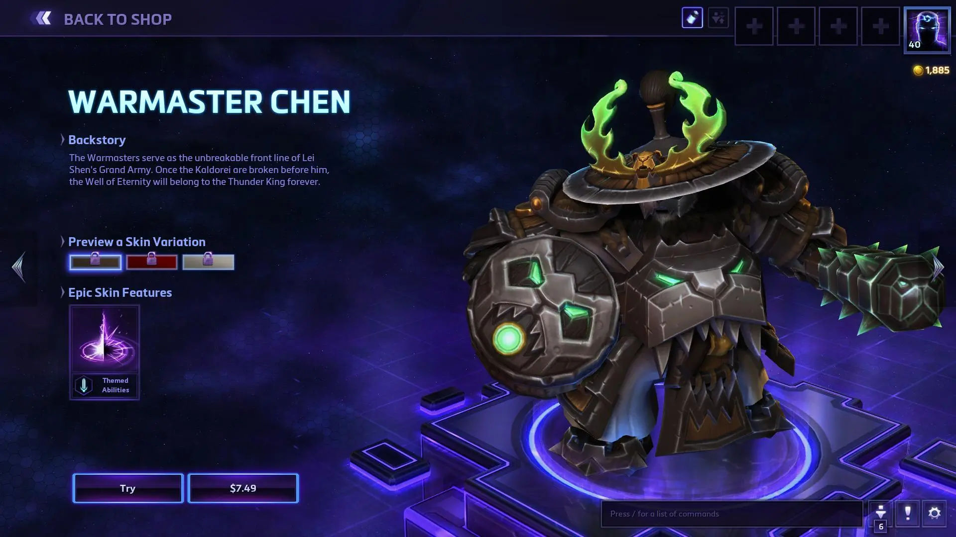 Worst: Warmaster Chen
