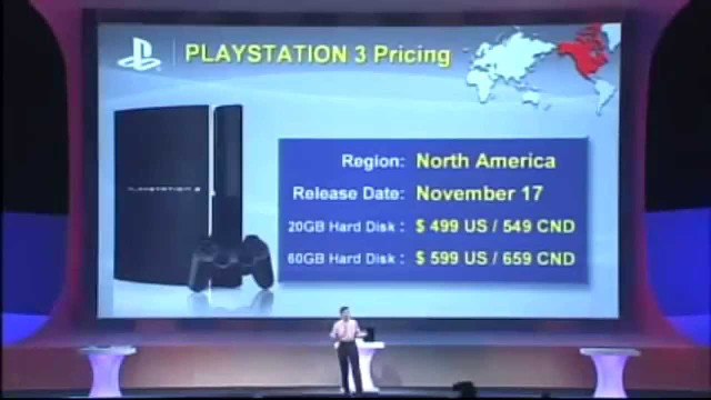 E3 2006: PS3 Is $599 U.S. Dollars