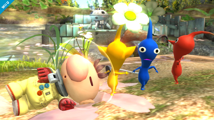 Olimar and Pikmin in Super Smash Bros U #2