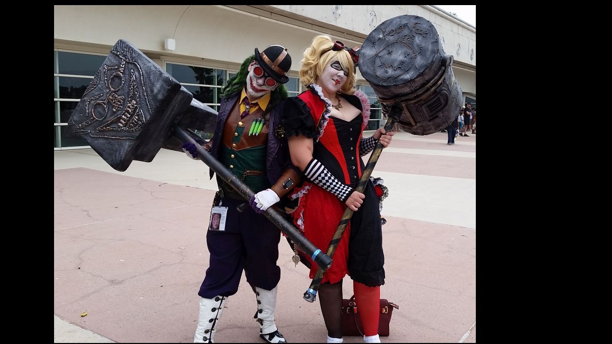 Steampunk Joker and Harley Quinn