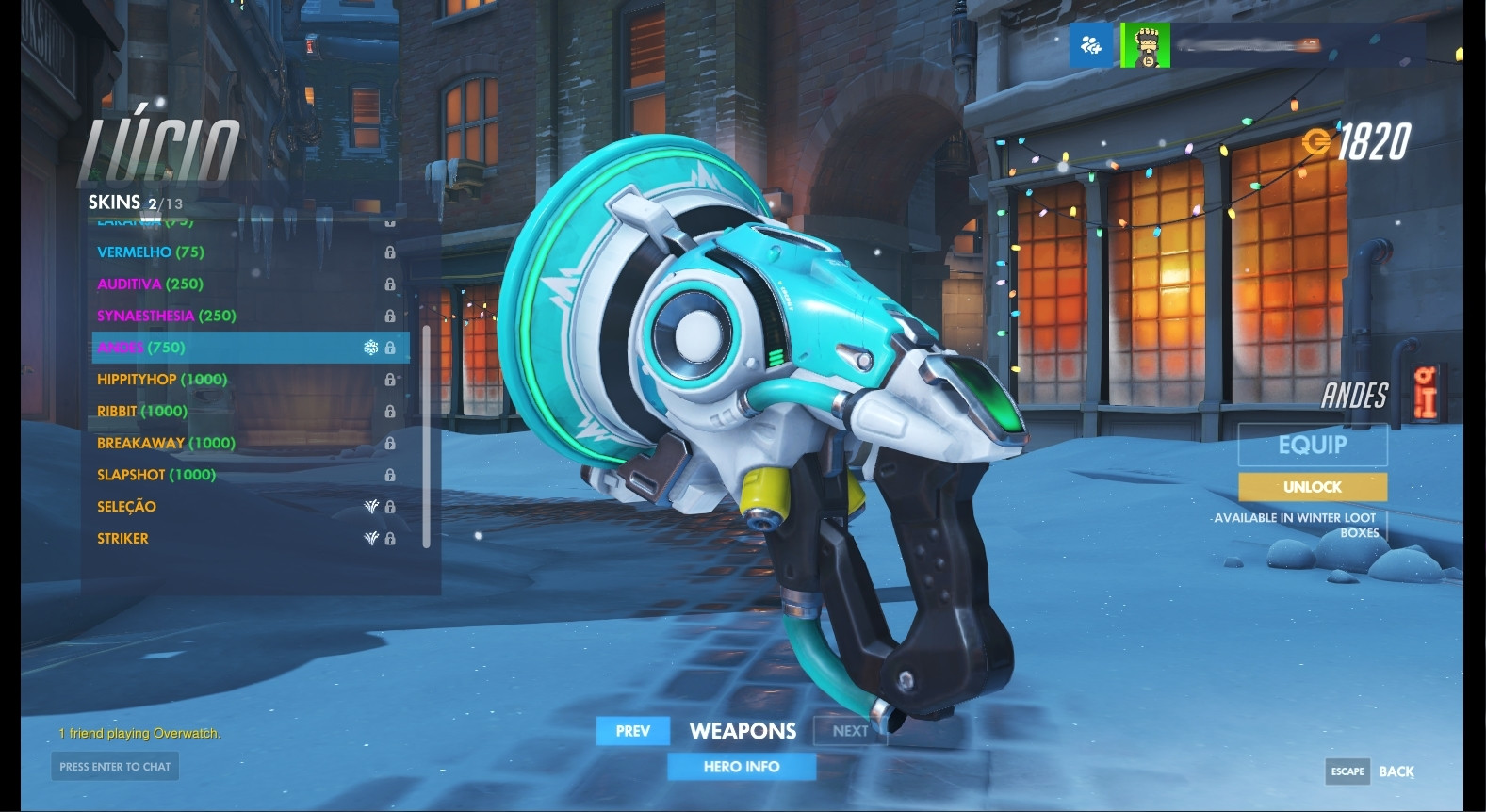 Lucio (Andes) Weapon