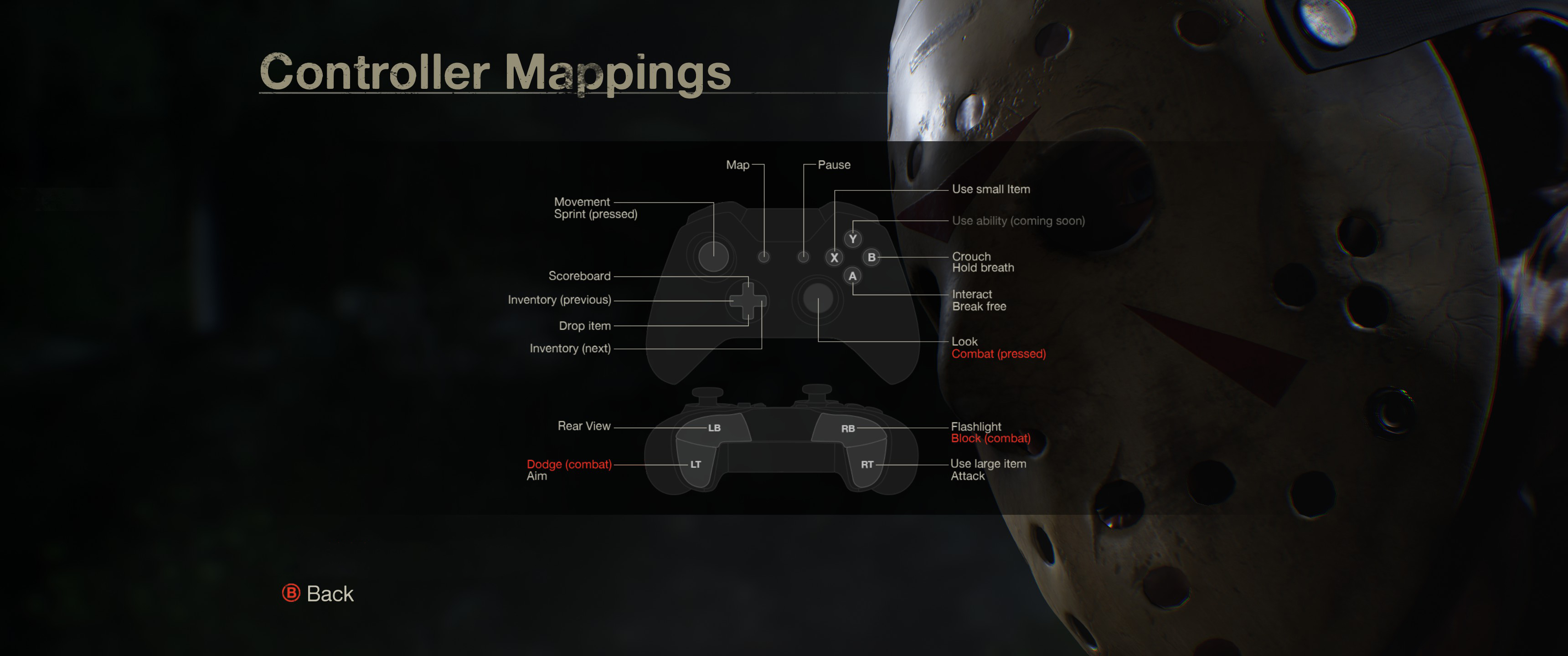 Controller Mappings (Counselors)