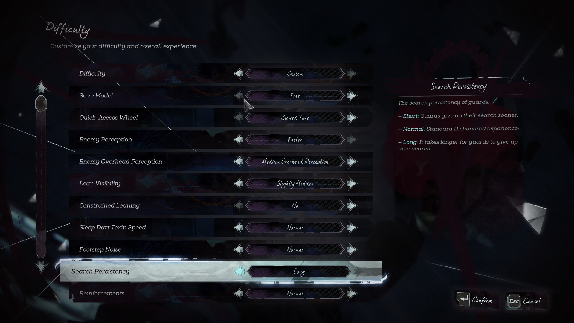 Here Are All Of Dishonored 2's Custom Difficulty Settings #7