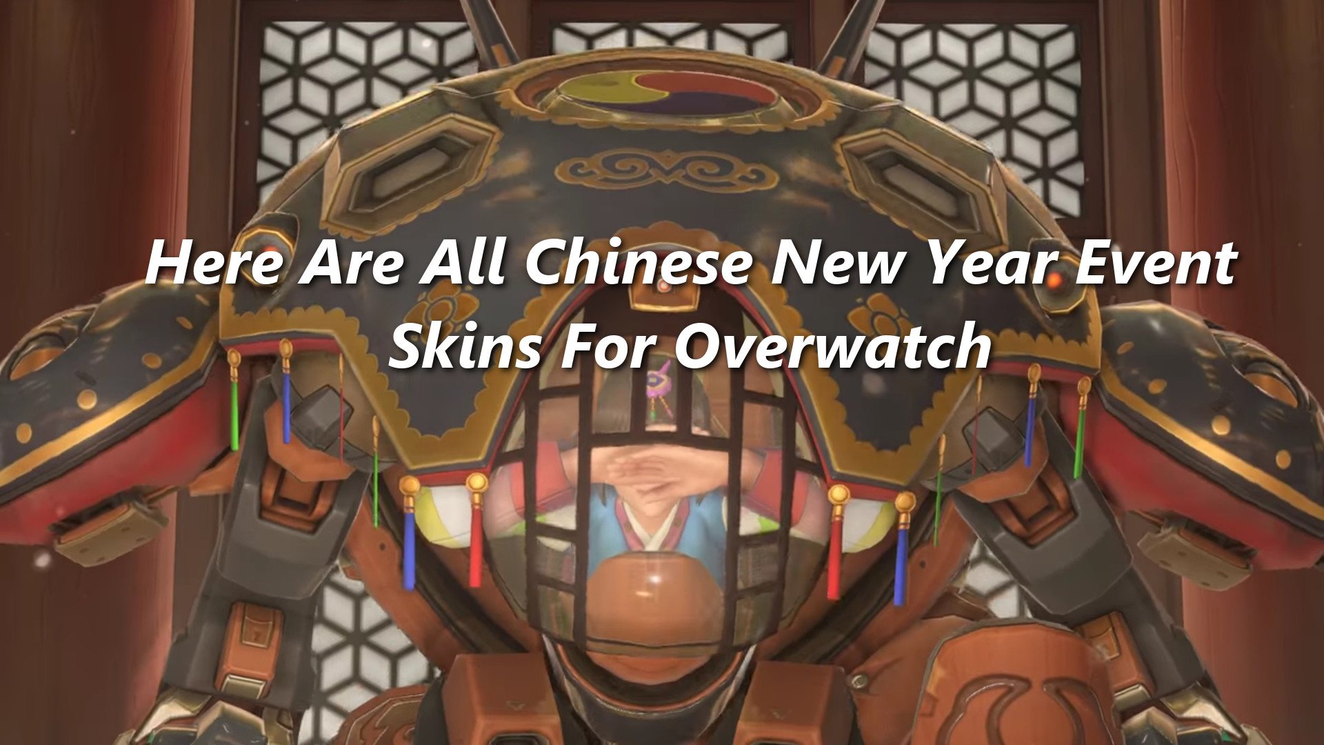 Here Are All Chinese New Year Event Skins For Overwatch