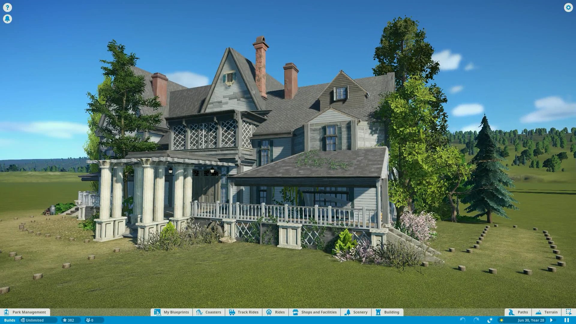 Mansion Made In Planet Coaster