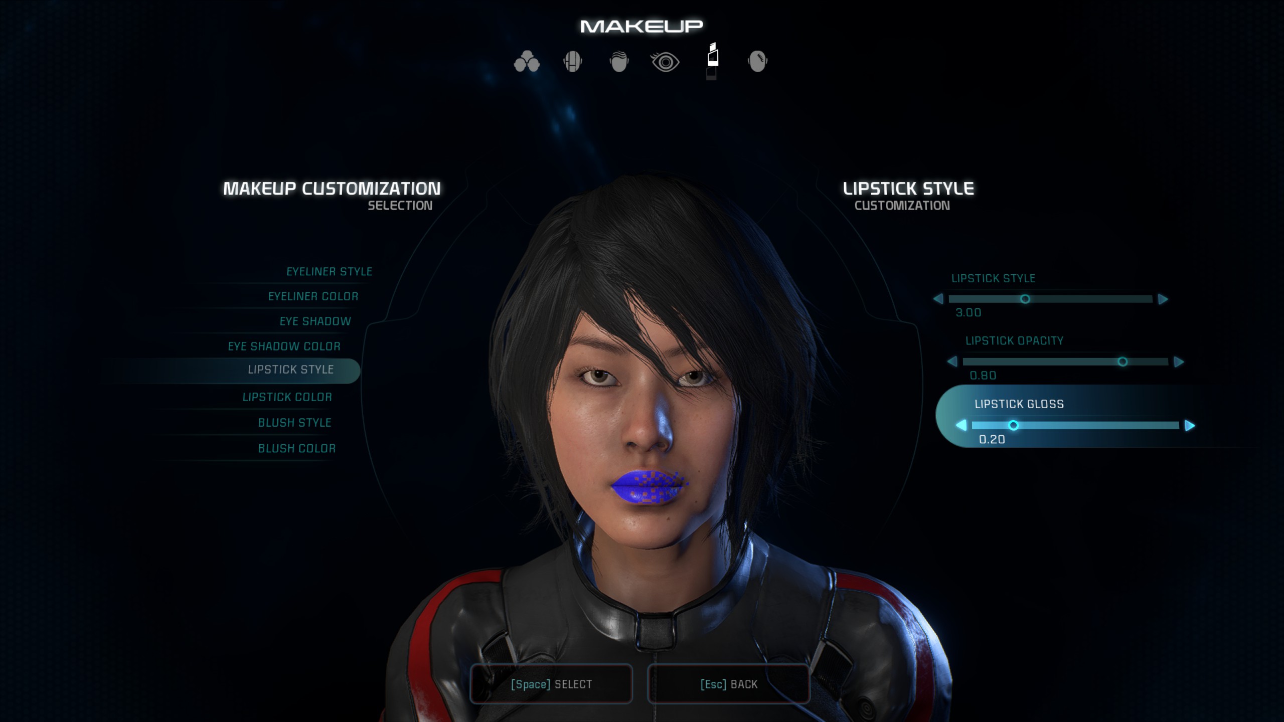 Mass Effect Andromeda Lipstick Style Comparison With GirlGreyBeauty #2
