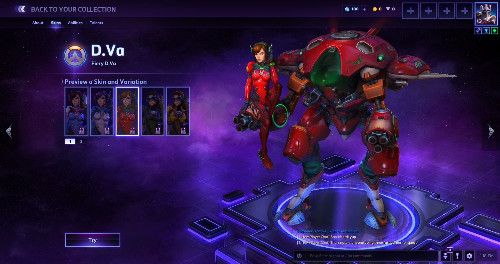 D.Va's Heroes of the Storm Skins #5