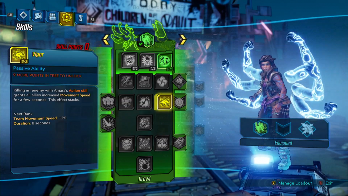 Borderlands 3 Skill Vigor