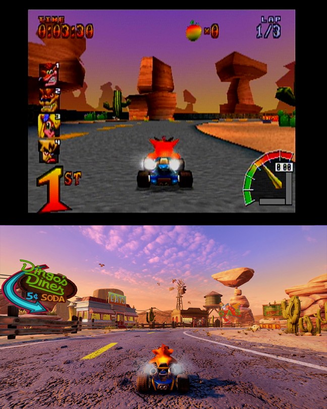 Crash Team Racing Nitro Fueled Reveal Before and After 2