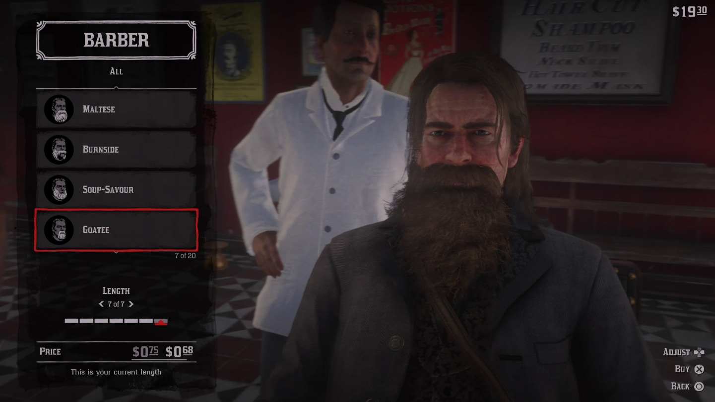 Red Dead Redemption 2 Facial Hair Goatee