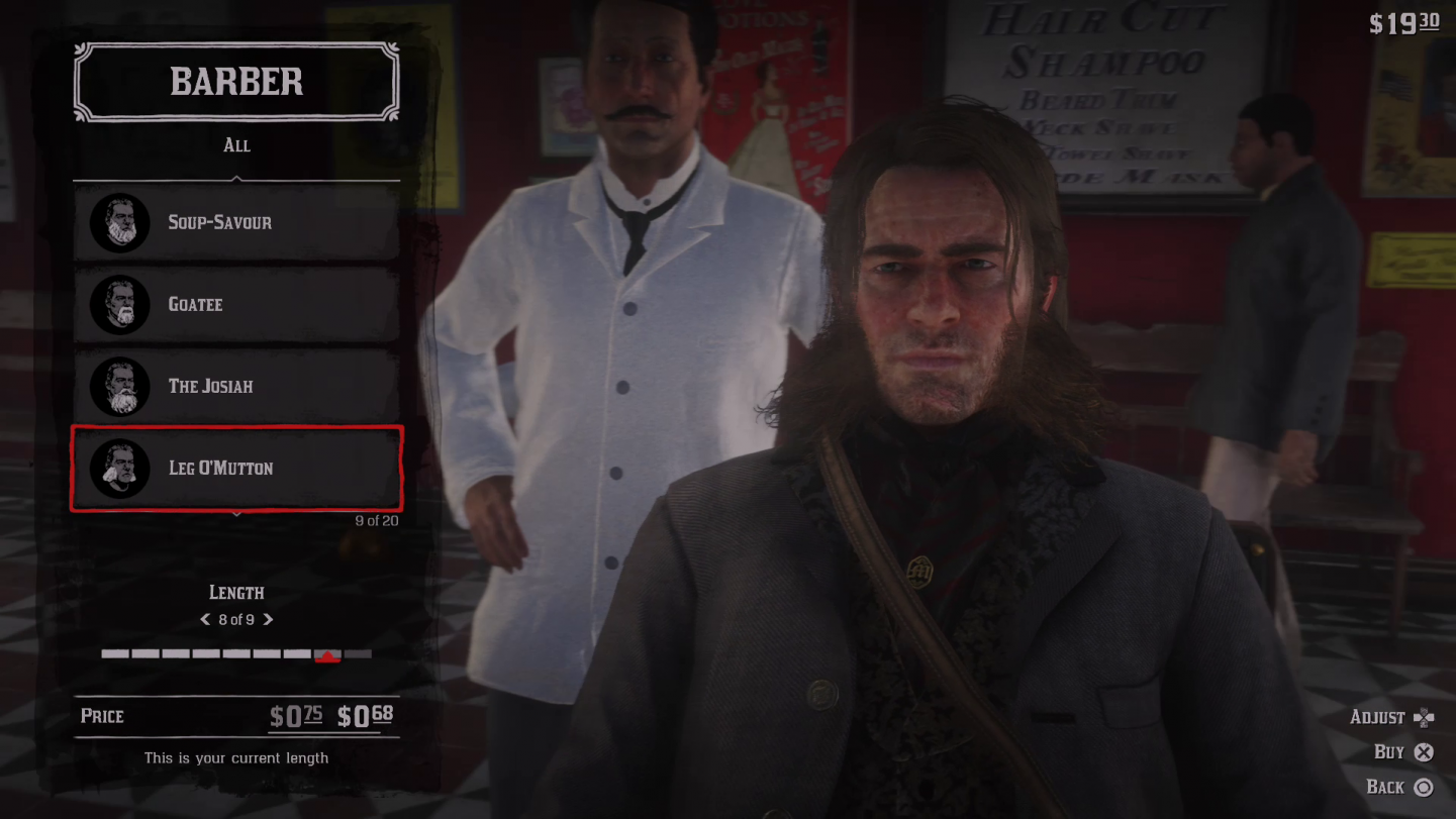 Red Dead Redemption 2 Facial Hair Leg Omutton